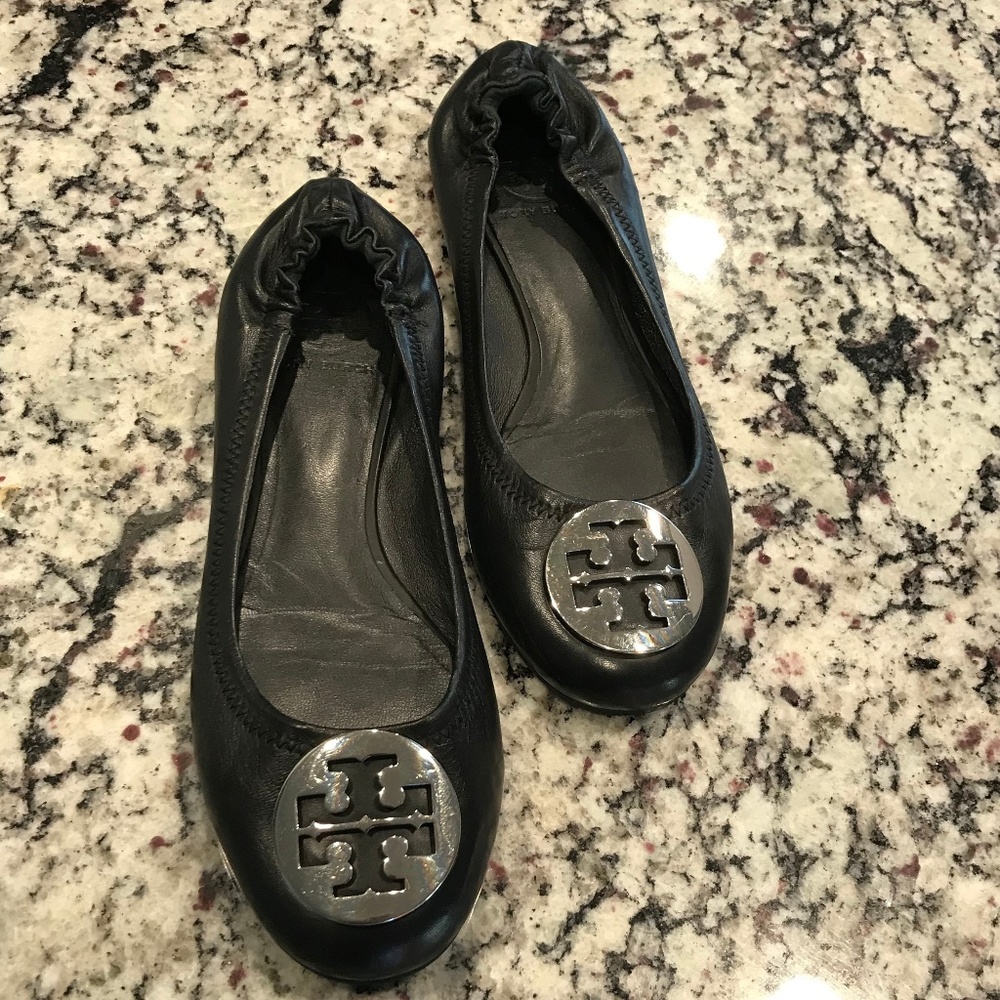 Tory Burch Minnie Travel Leather Ballet Flat